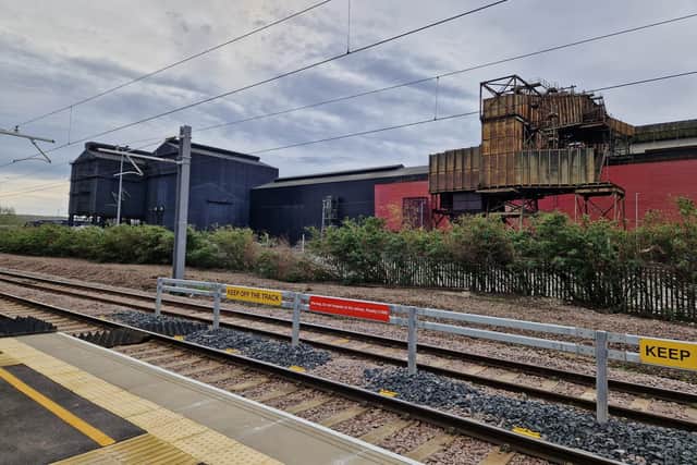 A new platform - Magna viewed from the new stop