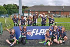 The Angram Bank Bears team who have made it through to the National Finals of the NFL Flag Football competition