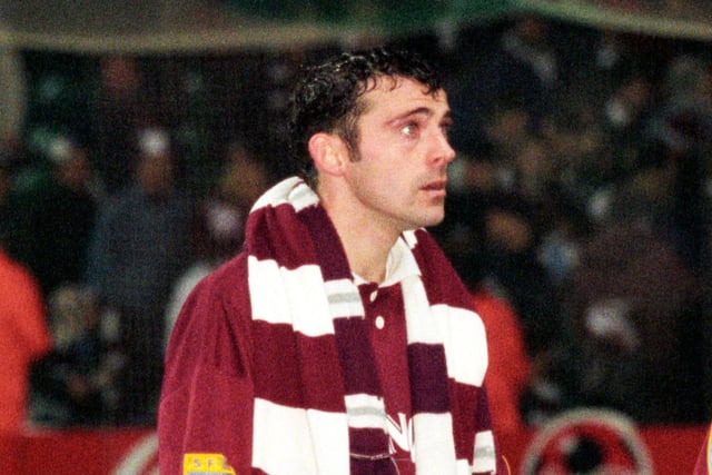 The midfielder would play a key role in Hearts ending their trophy drought, netting the opener in the 1998 Scottish Cup final. He was released from his role as assistant boss at Airdrieonians earlier this summer.