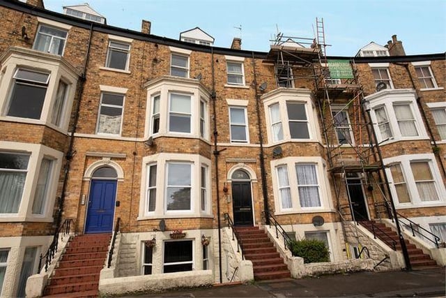 This one-bedroom flat on Albemarle Crescent, Scarborough, can be yours for a guide price of £70,000.
