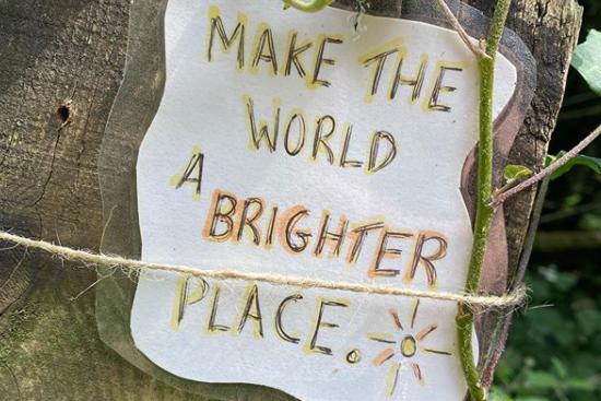 This positive little sign was featured on our page on Monday, July 13. The sign is located at Sprotbrough Flash and reads "Make the world a brighter place." Taken by @chloe.warren