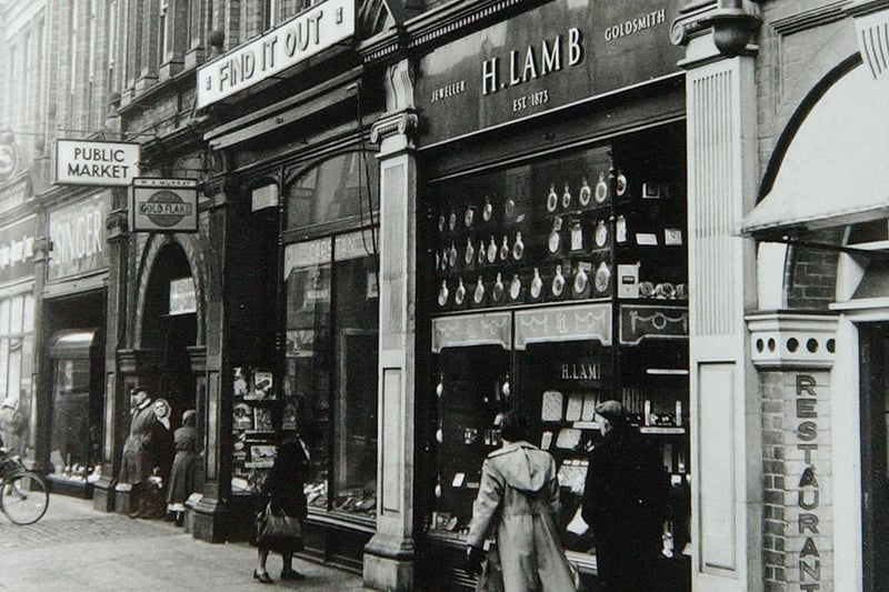 Lambs and the market were just two of the attractions in Lynn Street.