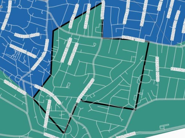 Southsea Waverley Road had six confirmed cases in the seven days to October 16, which was an increase of 200 per cent.
