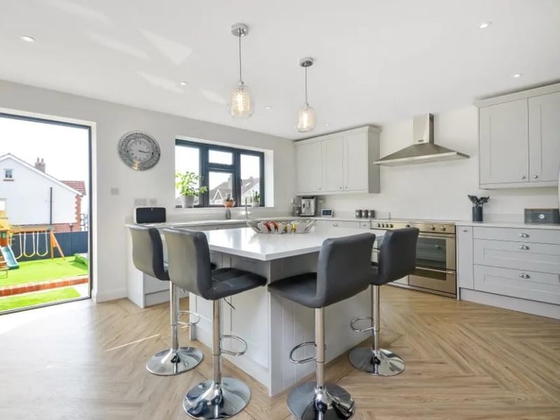 Look inside the kitchen. This four bedroom house in Sea View Road, Drayton is on sale for £725,000.