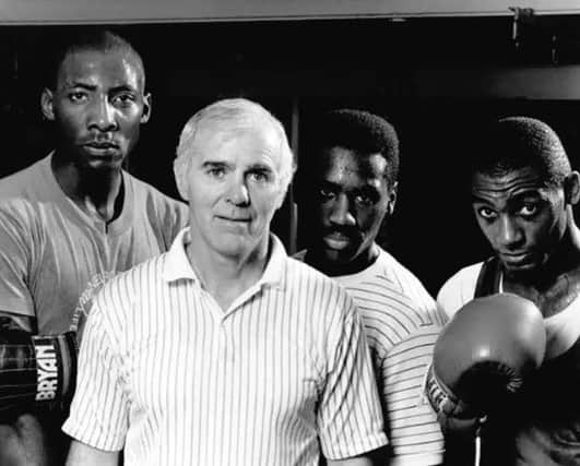 Brendan Ingle and boxers. Picture courtesy of Ingle Foundation