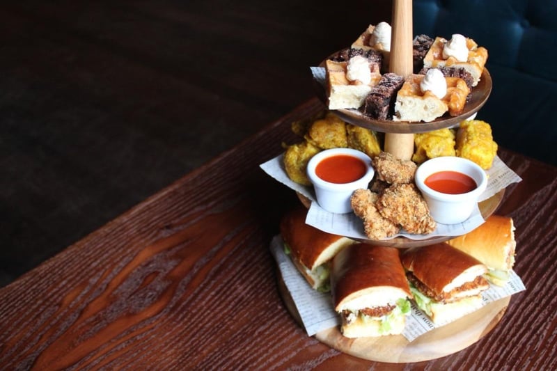 It is certainly afternoon tea with a twist at Van Winkle as they offer a Kentucky inspired version which includes Mini BBQ pulled pork sandwiches, Chicken bites and Mini sweet Belgium waffles, with bourbon cream and toffee drizzle - something a little different on Mother's Day. 
