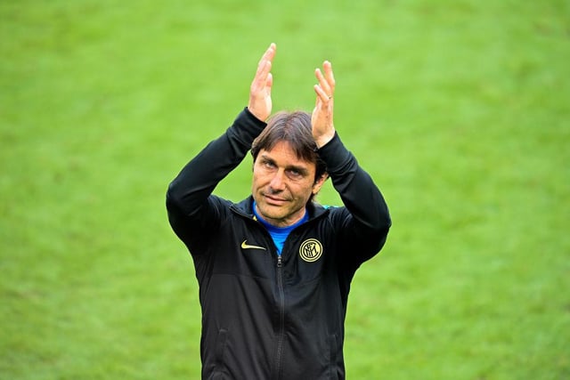 Coach Antonio Conte of FC Internazionale  during the Serie A match between FC Internazionale Milano and Udinese Calcio at Stadio Giuseppe Meazza on May 23, 2021 in Milan, Italy.
