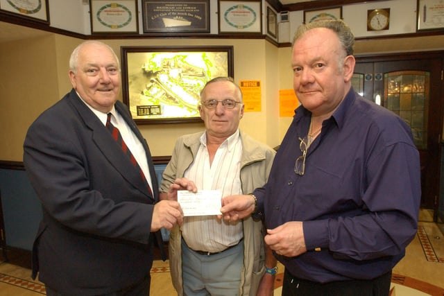 It is 17 years since this photo was taken at the Brigham and Cowan Social Fund and it shows a memorial fundraiser with Marty Walsh, Arthur Robson and Bob Growcott all in the picture. Can you tell us more?