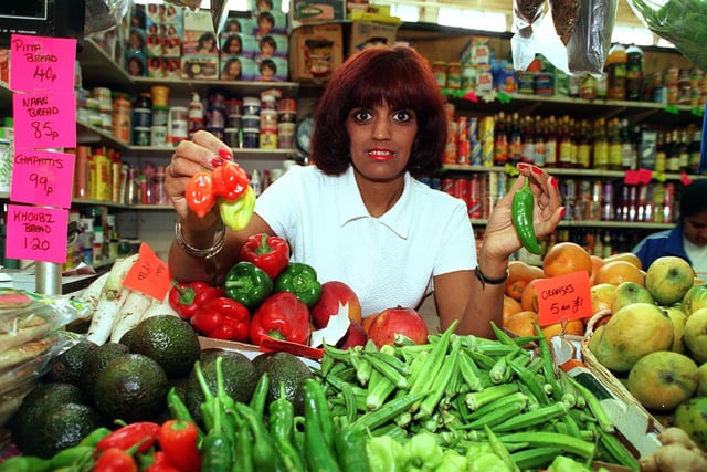 Sandra Sumal of Continental Foods, Castle Market in 1998