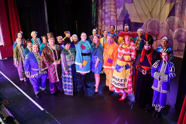 Larbert Musical Theatre members return to the stage after a Covid-enforced two-year break to put on a stirring performance of Aladdin.