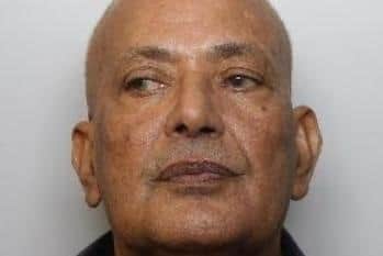 Pictured is Hashim Ali, aged 70, of Winn Gardens, at Middlewood, Sheffield, who was sentenced at Sheffield Crown Court to one year of custody and was made subject to the Sex Offenders Register and a Sexual Harm Prevention Order for ten years after he pleaded guilty to sexually assaulting a child and to two counts of inciting a child to engage in sexual activity relating to two complainants.