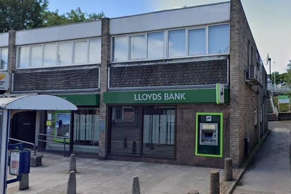 The Lloyds bank branch on Station Road in Chapeltown, Sheffield, is due to close for good on July 24 this year. Photo: Google
