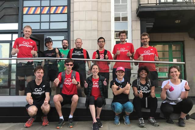 A group picture of Sheffield Goodgymers
