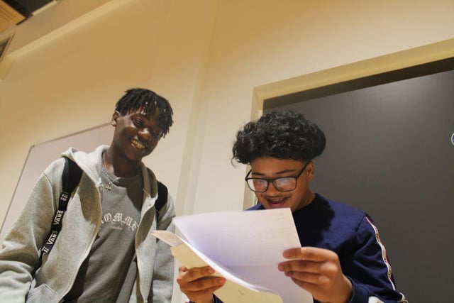 Pupils open their letters to great results at Newfield School.