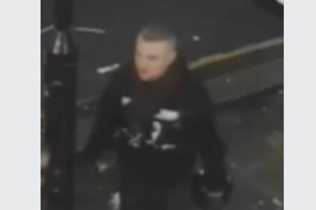 A man has had to be taken to hospital after violence broke out outside a convenience store on Ecclesall Road. Police want to speak to this man.