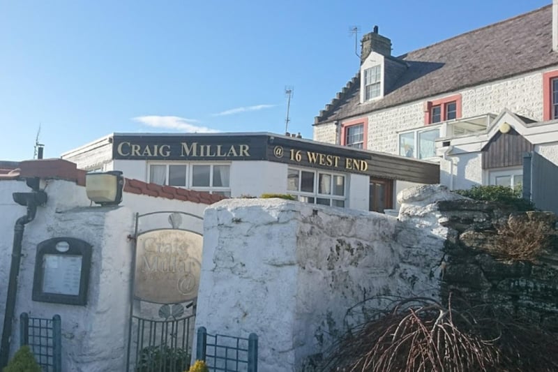 A 2AA rosette restaurant situated right on the beautiful Fife Coastal path in the East Neuk fishing village of St Monans, Craig Millar @ 16 West End uses local produce to create dishes full of flavour and will be open from Wednesday, May 19.