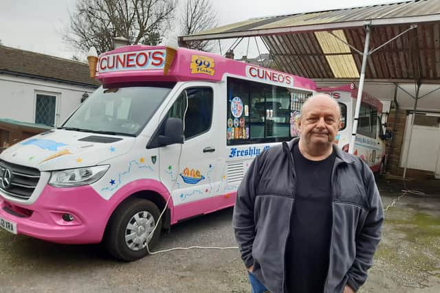 But boss Andrew Cuneo says the cost of fuel for the firm’s five other vans has doubled since February - while sales are down 70 per cent on a normal year - and the business is ‘just hanging on’.