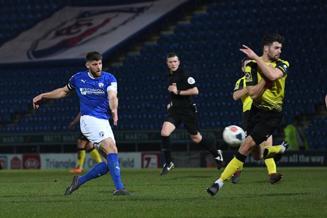Chesterfield's skipper Will Evans during the 2019/20 campaign.