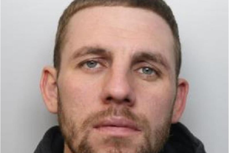 Lee Bates, 31, is wanted in connection with an aggravated burglary on High Street, Kimberworth, Rotherham, on January 10.
The occupant of the property, a man in his 50s, was threatened with a screwdriver and a mobile phone and a quantity of cash were stolen.