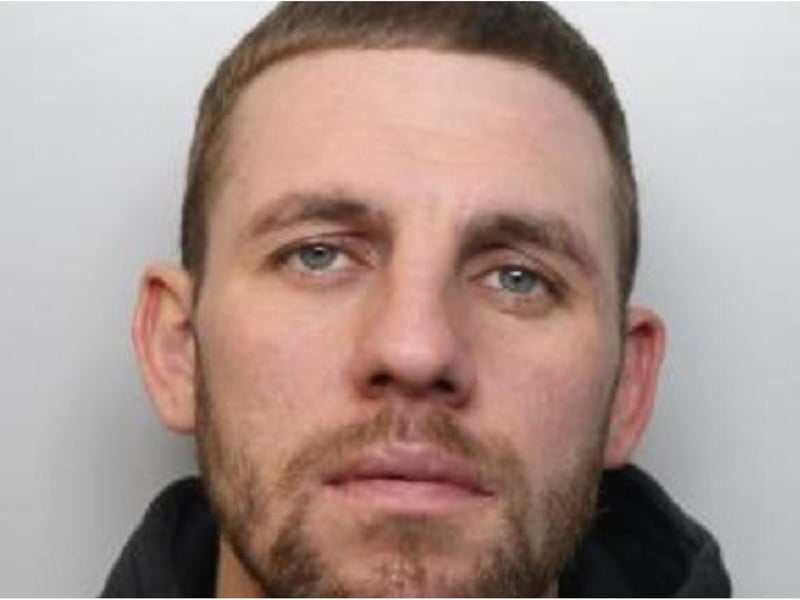 Lee Bates, 31, is wanted in connection with an aggravated burglary on High Street, Kimberworth, Rotherham, on January 10.
The occupant of the property, a man in his 50s, was threatened with a screwdriver and a mobile phone and a quantity of cash were stolen.