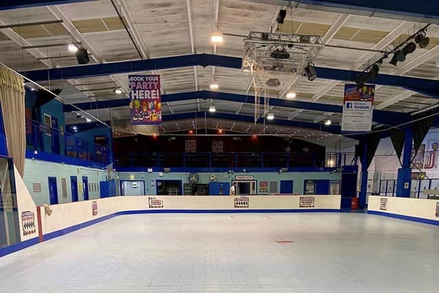 The main rink at Simply Skating Arena