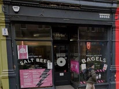 With four locations across Edinburgh, in Portobello, Leith, Stockbridge, and Brunswick, no matter where you are when your dog needs a break, Bross Bagels has got you covered. While you munch on a bagel, your four-legged companion can cool off with some water and even a special dog-focused menu item, the karnautzel. Photo: Bross Bagels.