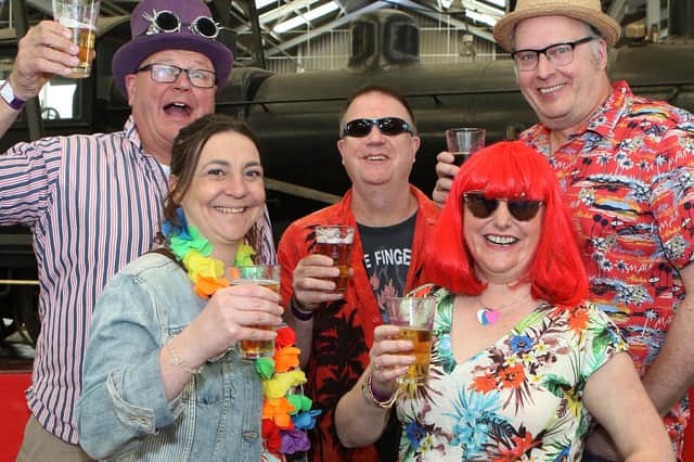 Gary Norton, Laura Quigley, Tim Williams, Val Ellis and Nick Moody on a trip out from Chesterfield's Neptune Beer Emporium - one of the town's best pubs according to readers. Picture: Jason Chadwick.