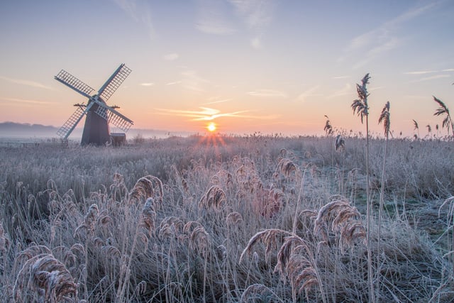 Herringfleet Frosty Sunrise East Suffolk, England. 
