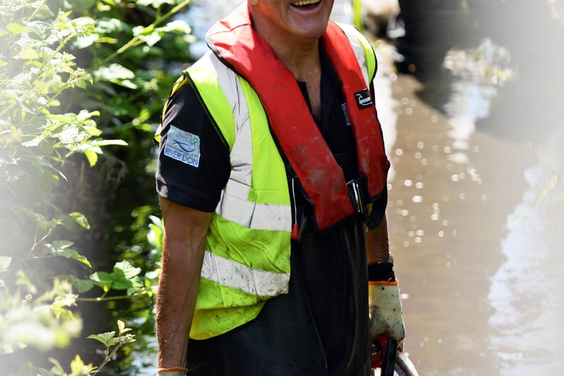 Chris Firth, pictured during the Litter Pick.