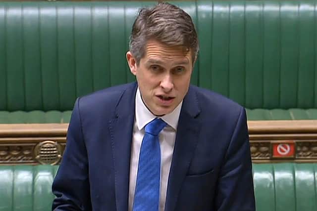 Education Secretary Gavin Williamson confirmed children would be assessed by their teachers instead of sitting end-of-year exams. Exams were also cancelled last summer, but Williamson insisted there would be no return to his department's use of a computer algorithm to apportion grades for university aspirants, which turned into a fiasco.(Photo by ROBERT BODMAN/AFP via Getty Images)