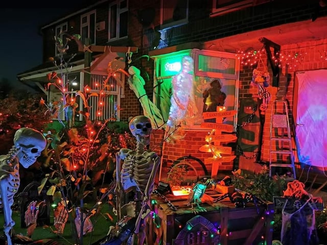 Coronation Drive at Forest Town.
The homeowners decorate their house each year and donate the proceeds to charity.