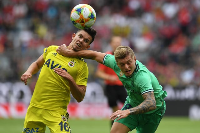 Derby County-linked midfielder Ferdi Kadioglu is said to be attracting attention from elsewhere, with Dutch side AZ Alkmaar rumoured to be plotting a move for the Fenerbahce ace. (Derby Telegraph). (Photo credit: CHRISTOF STACHE/AFP via Getty Images)