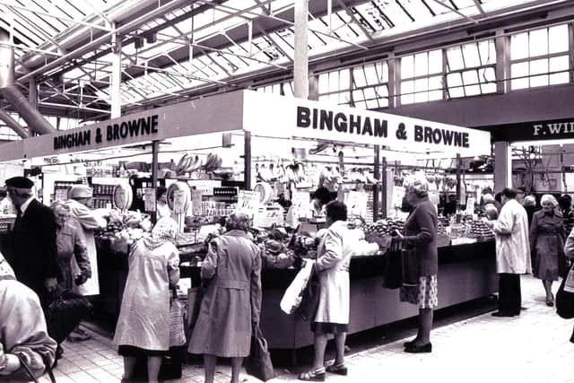 Bingham and Browne, Castle Market, Sheffield in 1980