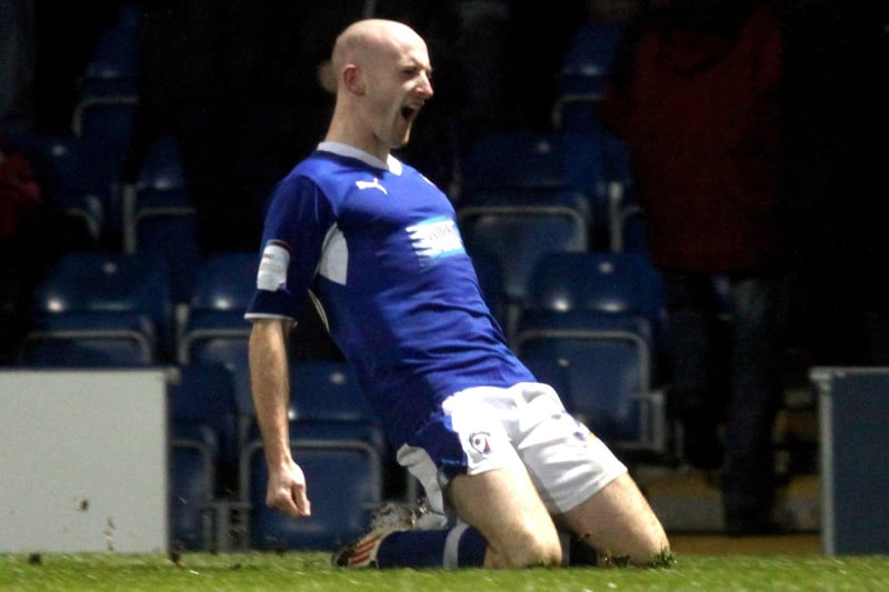 The Spireites legend retired from football in July 2019, aged 32.