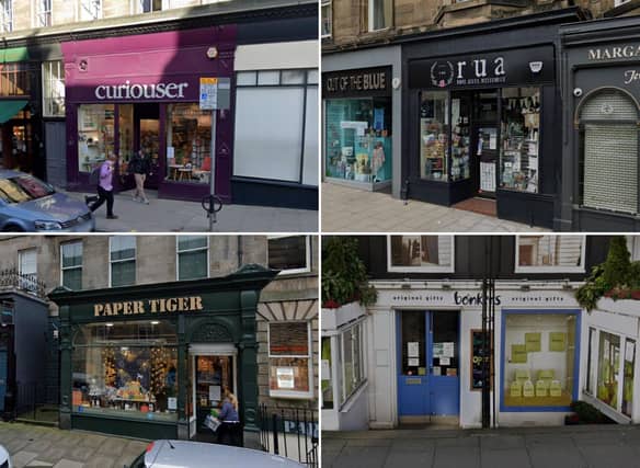 Some of the wonderful Edinburgh gift shops hoping for your custom this Christmas.