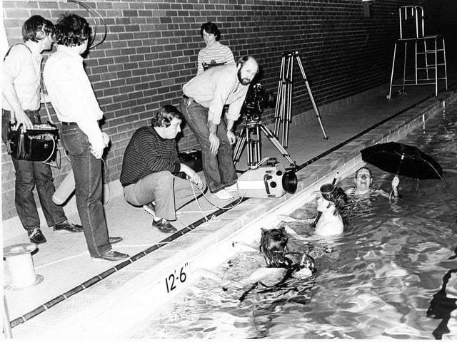 Filming at Sutton Baths - do you remember this?