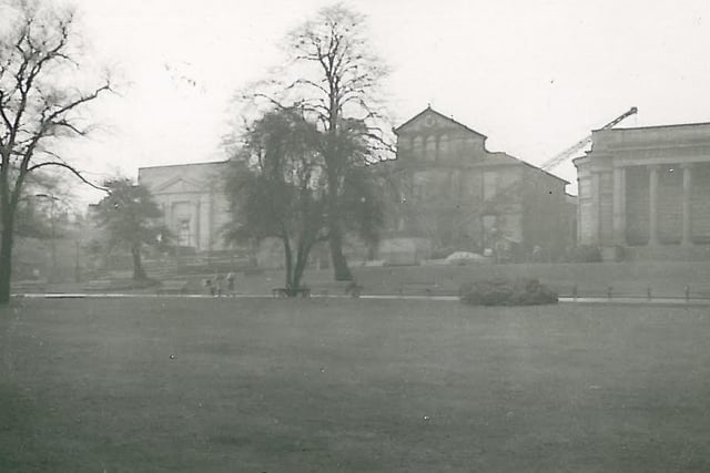 This is the last photo of Weston Hall, taken in 1936. It had been the home of Miss Eliza and Miss Anne Harrison, the daughters of Thomas Harrison, a saw-maker, who built the hall. The Harrisons gave money to build churches and schools in Sheffield. In 1873, Weston Hall and its grounds were purchased from the Harrison Trust by the Sheffield Corporation.