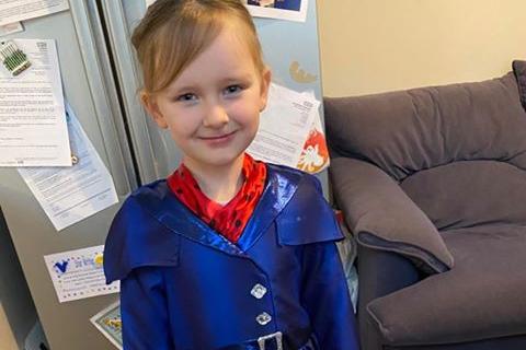 Emily-Rose, 5, from Gosport, went dressed as Mary Poppins for World Book Day.