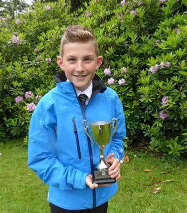 Barclay pictured as a junior at Hallamshire Golf Club. Photo: Hallamshire Golf Club.