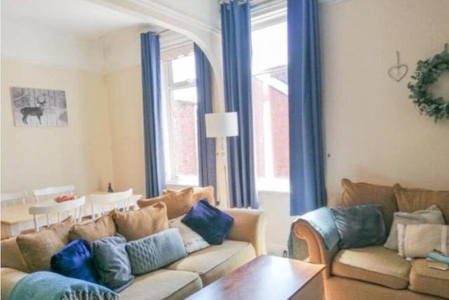 This two-bed upper flat situated on Talbot Road has versatile living space and has an open plan lounge into dining room. Picture: Rightmove.