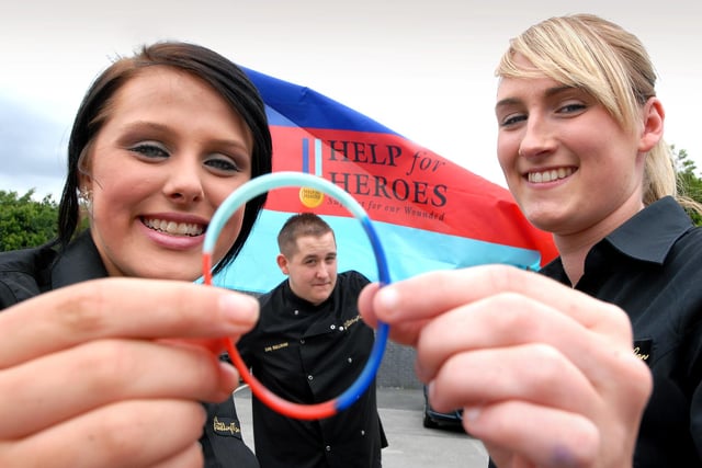 Back to 2010 when staff from the Travelling Man were on a sponsored walk around Boldon, selling wrist band for the Help For Heroes cause. Remember this?