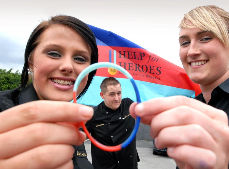 Back to 2010 when staff from the Travelling Man were on a sponsored walk around Boldon, selling wrist band for the Help For Heroes cause. Remember this?