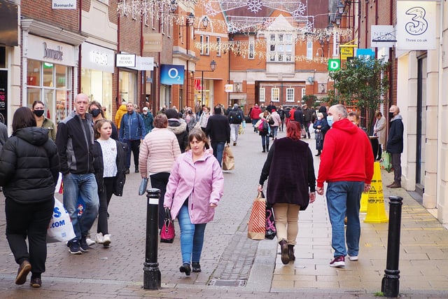 Chesterfield town centre's non-essential shops reopened their doors today.