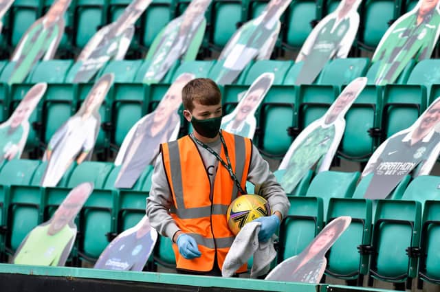 Football returned in unusual surroundings. Picture: SNS