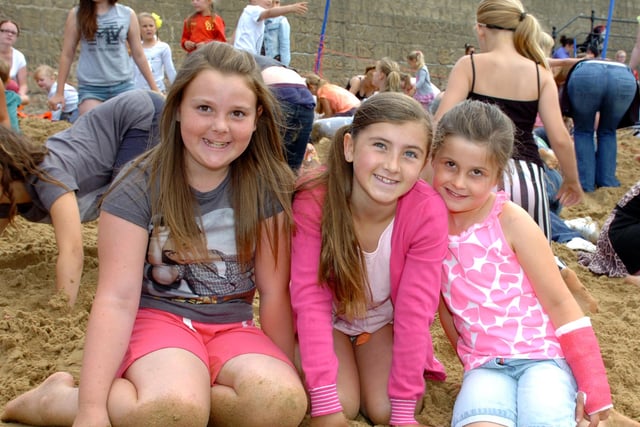 Leah Towell, Ebony Gardner and Leona Atkinson pictured at the 2013 treasure hunt.