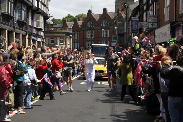 Olympic Torch in Chesterfield.