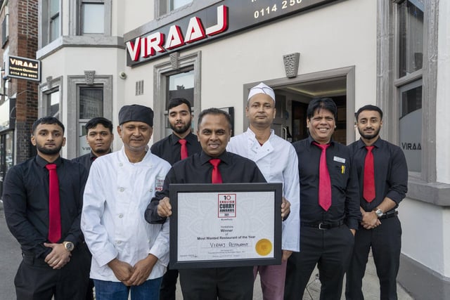 Viraaj, an Indian Restaurant on Chesterfield Road, Woodseats, is very popular among the people of Sheffield. Last year, the restaurant won the English Curry Award for Most Wanted Restaurant of the Year in Yorkshire and Humberside.