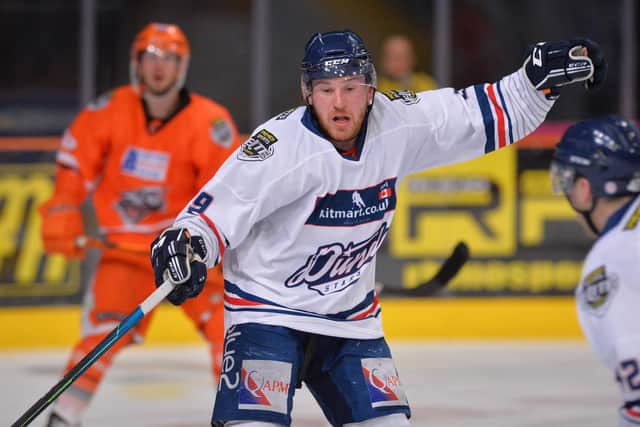 Charlie Combs is wanted by a number of EIHL clubs inclusing Sheffield Steelers. Picture: Dean Woolley