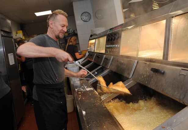 Inside FryMaster - the top-rated fish and chip shop in Sheffield on Tripadvisor. Picture: Andrew Roe.