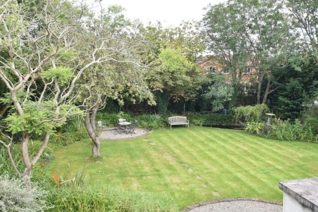 A glimpse of the Burdon Road property's expansive back garden space